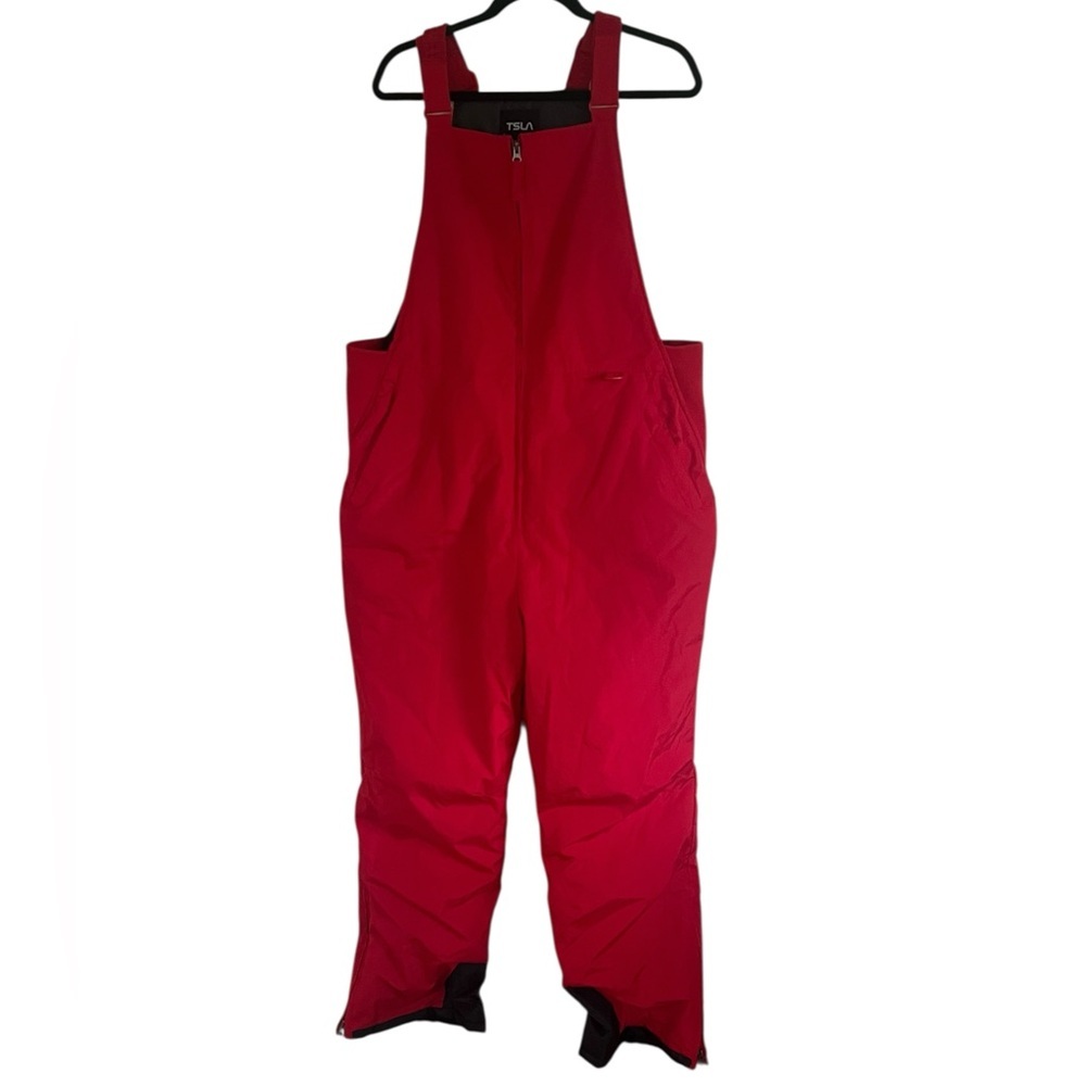 TSLA Red Winter Snow Snowboard Ski Bib Pants XL